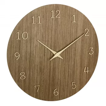 TFA Dostmann 60.3072.23 Quartz Wall Clock 298 mm Dark Wood