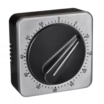 TFA Dostmann Mechanical Kitchen Clock Black 38.1043.01