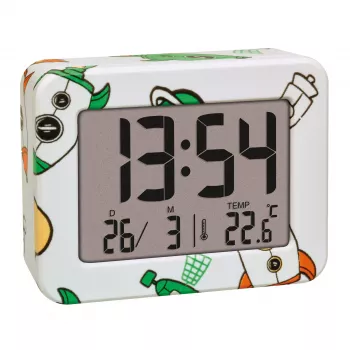 TFA Dostmann 60.2044.42 Quartz Alarm Clock, Various Colours