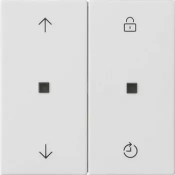 Gira System 3000 Blind Control Top Unit with Memory Function, Pure White Glossy 536327