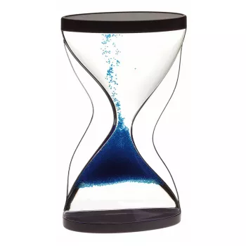 TFA Dostmann 3-Minute hourglass blue, mechanical hourglass, glass 18.6008.06