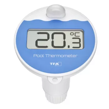 TFA Dostmann 30.3238.06 wireless pool sensor, 868 MHz, floating water temperature sensor for pool thermometers and weather stations