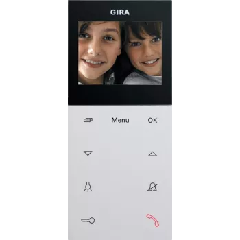 Gira 123927 Video Indoor Station AP Plus System 55 Pure White Matt