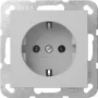 Gira System 55 SCHUKO socket insert, grey 4466015