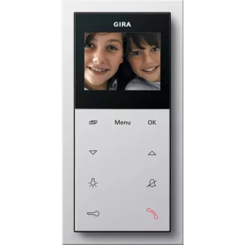 Gira 1239112 video indoor station AP Plus, surface-mounted, pure white