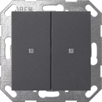Gira KNX rocker for push button, 2-gang, anthracite 517328