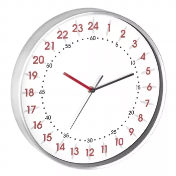 TFA Dostmann 60.3069.02 Quartz Wall Clock 304 mm x 48 mm Aluminium