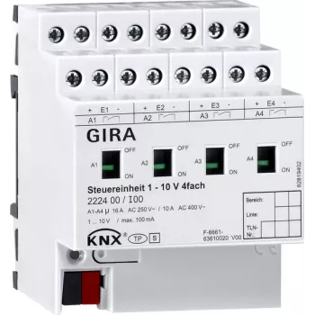 GIRA Control Unit 222400 1-10V 4-Channel Manual KNX (222400)