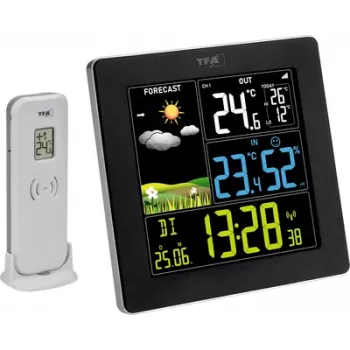 TFA Dostmann Sun 2 Radio-Controlled Weather Station Black 35.1174.01