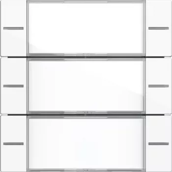 Gira 577303 rocker set 3-gang for push button sensor 4, pure white glossy