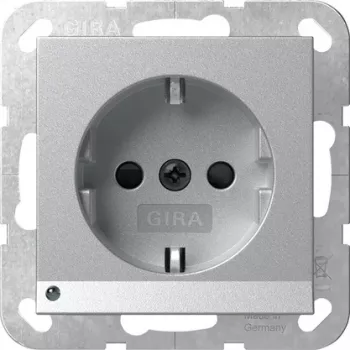 GIRA 417026 SCHUKO socket with LED orientation light, System 55