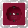 Gira System 55 SCHUKO Socket Outlet Red 4455108