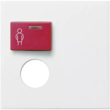 Gira System 55 Cover for Call Module RT/ST, Pure White Glossy 022703