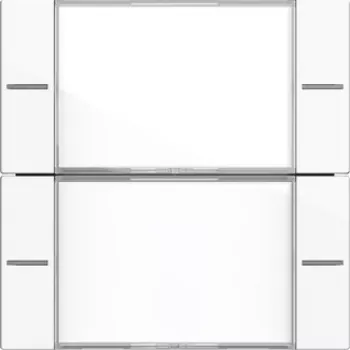 Gira 577203 Rocker Set 2-Gang for Touch Sensor 4, Pure White Glossy