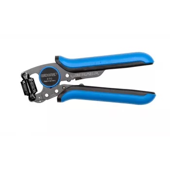 GEDORE CrimpMax 3608150 professional crimping pliers for insulated cable lugs and butt connectors, 0.5-6.0 mm² (AWG 20-10), 230 mm, trapezoid crimp, ratchet mechanism with quick release 3416437