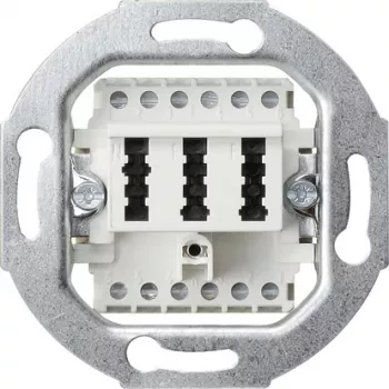 GIRA 003202 TAE Connection Box Insert, 2x6/6 NFF, Pure White