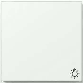 Gira TX44 Rocker with Light Symbol, Pure White Silk Matt 328566