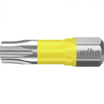 Wiha 42304 Torx Bit T25 x 25 mm, Pack of 25, 1/4 inch Hex Drive, Molybdenum Vanadium Steel