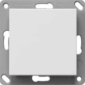 Gira wireless wall push button, battery-free, 1-Gang, matt pure white 242127