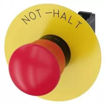 Siemens SIRIUS ACT emergency stop pushbutton, 22mm, red mushroom, 1NC, pull release, screw terminal 3SU11001HB203CH0