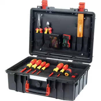 Wiha Basic Set L Electric 46-Piece VDE-Insulated Tool Case 47312