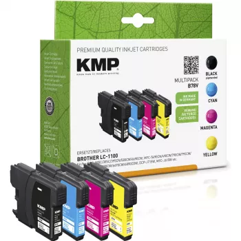 KMP MULTIPACK B78V Compatible Ink Cartridges Multipack - Black, Cyan, Magenta, Yellow - for Brother DCP-6690CW, MFC-5890CN, MFC-5895CW, MFC-6490CW, MFC-6890CDW