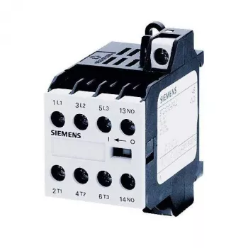 Siemens SIRIUS 3TG10 Mini Contactor 3TG1010-0AC2, 3-pole, 24 V AC Coil, 3 A AC-3, 1 NO Auxiliary Contact