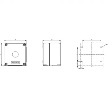 Siemens 3SU1801-1AA00-1AA1 Enclosure for 4-Position Selector Switch