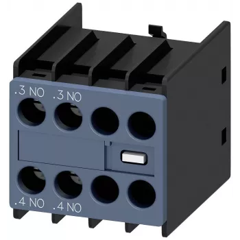 Siemens Auxiliary Contact Block 3RH2911-1HA20, 2 NO, Front Mounting, Screw Terminals
