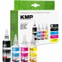KMP PRINTTECHNIK refill ink set for Brother BTD180BK/C/M/Y – black 110ml, cyan/magenta/yellow 50ml each (compatible) 1555,0005