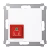JUNG AS 500 Push-Button, 1-Pole NO, Alpine White, Screw Fixing NRSAS0834RTWW
