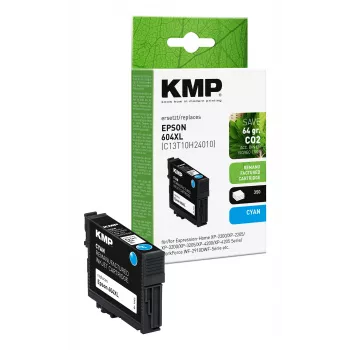 KMP cyan compatible ink cartridge for Epson T10H2 (1662,4003)