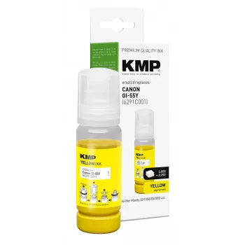 KMP Ink Refill Bottle for Canon GI-55Y Yellow 70 ml 1587,5009