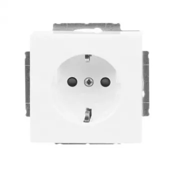 Busch-Jaeger 2CKA002013A5430 SCHUKO socket insert 20 EUCNB-84, studio white