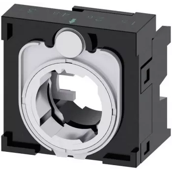 Siemens SIRIUS ACT Holder for 4 Command Devices, 22 mm, Black Plastic, Front Panel Mounting, 3SU1500-0BA10-0AA0