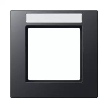 JUNG A Creation 1-Gang Frame with Labelling Field, Anthracite Matt (AC581BFNAANM)