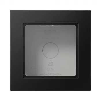 JUNG A 5581 BF A SWM Surface-Mounted Cap 1-Gang, A CUBE, Lacquered Thermoplastic, Matt Graphite Black