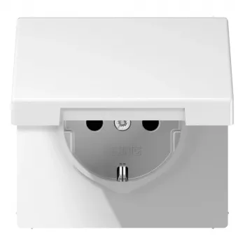 JUNG LS 1520 BFKIK SCHUKO Socket 16 A 250 V with Increased Contact Protection, Light White LS1520BFKIKLWW