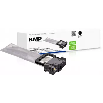 KMP PRINTTECHNIK Compatible Black Ink Cartridge for Epson T11D1 XL (High Yield, 1100 Pages) 1664,4001