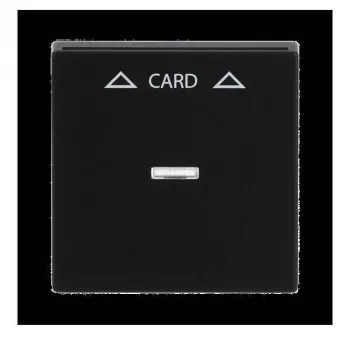 Busch-Jaeger Centre Plate Matt black for Card Switch 1792-885 (1710-0-3905)