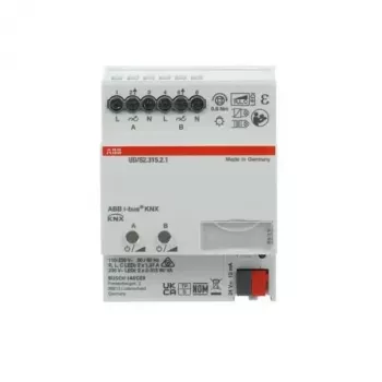 ABB UD/S2.315.2.1 LED dimmer 2x315 W/VA, 2-Channel KNX universal dimming actuator, DIN rail 2CKA006197A0053