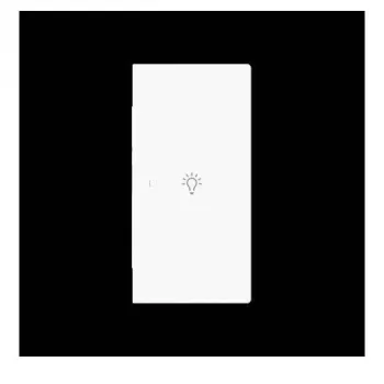 Busch-Jaeger future linear Double Rocker with Light Symbol, right, Studio white matt 2CKA006220A0953