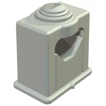 OBO Bettermann 3041 insulated grip clamp 16-24mm light grey 2105039