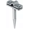 OBO Bettermann Conductor Holder 176 A 65 for 8-10 mm Round Conductors, Hot-Dip Galvanized Steel with Die-Cast Zinc Base