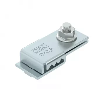 OBO Bettermann VEK-GRM 3.9 FS Connection and Earthing Clamp, 42x19x11 mm, Steel, Strip-Galvanised