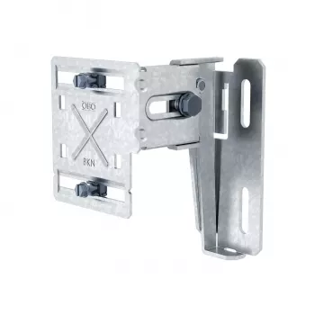 OBO Bettermann BKN75 125 Vertical Mounting Console, Adjustable Depth 78-127 mm, Hot-Dip Galvanised Steel 6288003