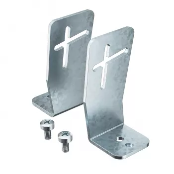 OBO Bettermann 7403850 OKB IT Device Support, Steel, Strip-Galvanised, for 100 mm Cable Duct