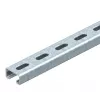 OBO Bettermann Mounting Rail C-Profile 41x21 mm, Slotted, 2000 mm, Hot-Dip Galvanised Steel, Slot Width 22 mm 1122933