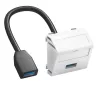 OBO Bettermann MTS-U3A F RW1 Multimedia Carrier, 45x45 mm, Pure White (6104934)