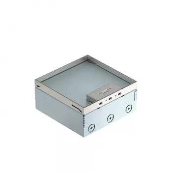 OBO Bettermann UDHOME4 2V underfloor housing, empty, stainless steel, 2-Gang 7427232